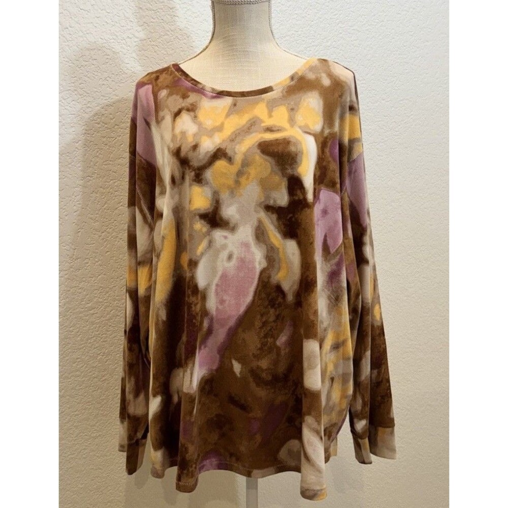 Westbound Women’s Plus Long Sleeve Crew Neck Pullover . Size 2X - 3X